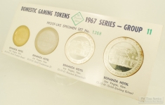 The Franklin Mint Domestic Gaming Tokens 1967 Series Group 11 set 1368; Bonanza Hotel casino