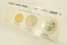 The Franklin Mint Domestic Gaming Tokens 1967 Series Group 16 set 1368; Cal-Neva/SilverSpur/Stardust