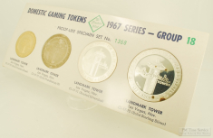 The Franklin Mint Domestic Gaming Tokens 1967 Series Group 18 set 1368; Landmark Tower casino