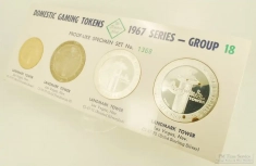 The Franklin Mint Domestic Gaming Tokens 1967 Series Group 18 set 1368; Landmark Tower casino