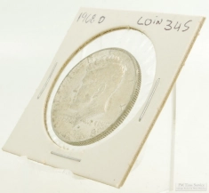 1968-D Kennedy $0.50 (fifty cent) US Coin, circulated, "Good" condition