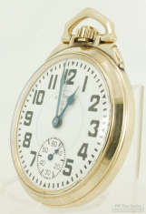 Elgin 16S 21J LS adj. 9p B.W. Raymond grade 571 pocket watch #I376687, model #3058 YGF SB&B case