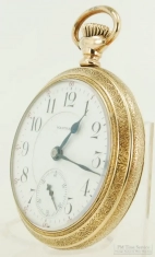 Waltham 18S 17J LS adj. 5p Canadian Pacific Railway pocket watch #16151713, attractive YGF SB&B case