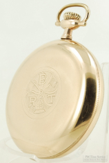 Ball-Waltham 16S 19J LS adj. 5p BRT Official Railroad Standard pocket watch #B0505553, YGF SB&B case