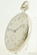 Hamilton 12S 17J adj. grade 910 pocket watch #1965035, heavy smooth polish WGF HB Hamilton case