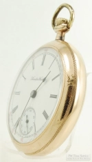 Hamilton 18S 21J LS adj. 5p grade 940 pocket watch #622099, attractive YGF SB&B case