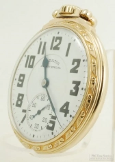 Hamilton 16S 21J LS adj. 6p grade 992B pocket watch #C13898, impressive YGF Model 11 case