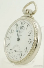 Waltham 16S 23J LS adj. 6p Vanguard Up & Down indicator pocket watch #22065105, WGF SB&B case