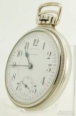 Howard (Keystone) 16S 21J LS adj. 5p Series 10 pocket watch #1310452, WGF case, Montgomery dial