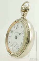 Rockford 18S 17J LS grade 935 pocket watch #747181, heavy WBM smooth polish swing-out (SRC) case