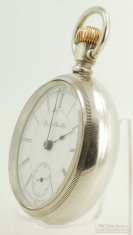 Elgin 18S 15J G.M. Wheeler grade 44 pocket watch #3665609, silver case, General Custer inscription
