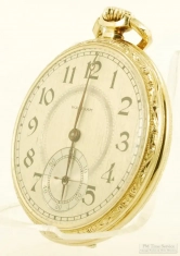 Waltham 12S 19J adj. P.S. Bartlett pocket watch #24932452, lovely YGF HB Garland-model Keystone case