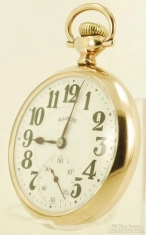 Illinois 16S 21J LS adj. 6p Bunn Special pocket watch #4632717, heavy YGF SB&B engraved case