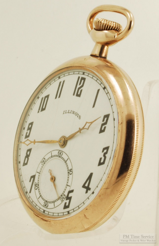 E. Howard Series 7 Pocket Watch 16 Size 17 J. Adj. 3p 14k Open