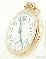 Waltham 16S 23J LS adj. 6p Vanguard Up & Down indicator pocket watch #26129831, YGF Keystone case