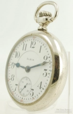 Elgin 18S 17J LS adj. 3p G.M. Wheeler grade 369 pocket watch #14579627, heavy WBM SB&B case