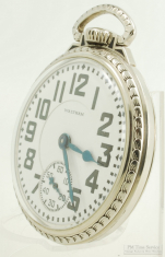 Waltham 16S 21J LS adj. 6p Crescent St. pocket watch #26666686, heavy model 7G WGF SB&B case