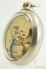 Elgin 16S 16J LS adj. grade 83 pocket watch #898186, attractive WBM SB&B salesman's display case