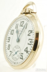 Elgin 16S 21J LS adj. 9p B.W. Raymond grade 571 pocket watch #R741770, YGF model #3055 SB&B case