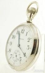 Hamilton 16S 21J LS adj. 5p grade 992 pocket watch #1729450, WBM GB&B salesman's display case