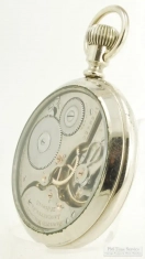 Hamilton 16S 21J LS adj. 5p grade 992 pocket watch #1729450, WBM GB&B salesman's display case