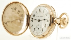 Hamilton 18S 21J LS adj. 5p grade 941 pocket watch #205717, impressive YGF fully engraved HC