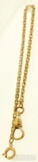 7.5" YGF box-link straight-style chain with an enamel US flag fob