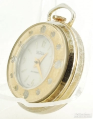 Bernard Schaffel 27mm 1J Webster grade SZL ladies' pocket watch, YBM engraved case, fancy bezel