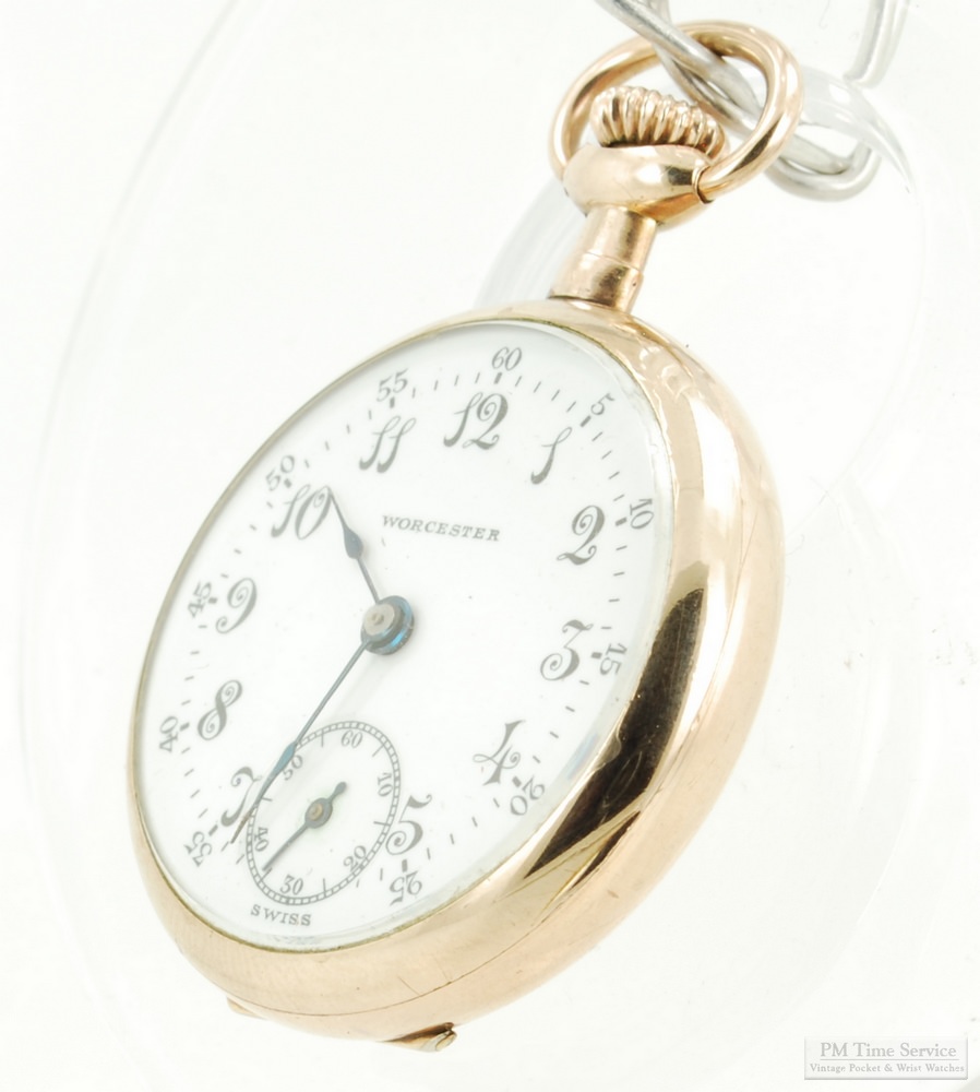 PML0898: P. Droz 30mm 7J adj. 2p Worcester ladies' pocket watch ...