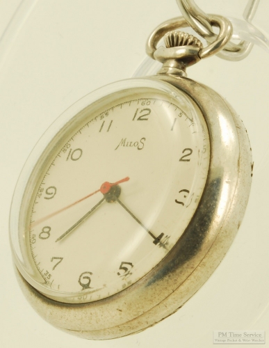 ladies silver pocket watch