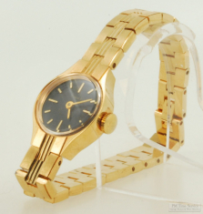 Timex 0J grade 823 ladies' wrist watch, elegant YBM & SS round case with a narrow bezel
