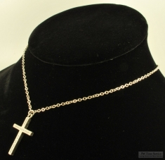 Sterling silver World Youth Day 1993 cross pendant, 24" Sterling silver necklace, with box, 3.2dwt