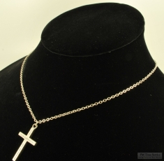 Sterling silver World Youth Day 1993 cross pendant, 24" Sterling silver necklace, with box, 3.2dwt