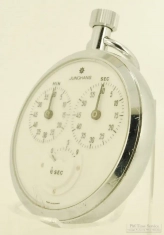 Gebr. Junghans 50mm 7J grade 628 1/10th second timer/stopwatch, 3 display registers, heavy WBM case