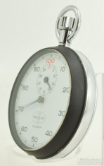 Meylan Stopwatch Co. 48mm 7J timer grade No. 208A #2286937, heavy WBM Meylan friction fit case