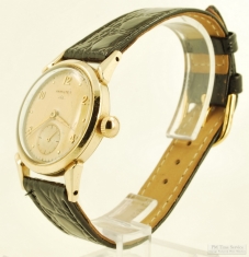 Hamilton 17J adj. grade 747 wrist watch #Y210087, case #S248108, elegant Langdon YGF WR round case