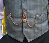 Double Albert Chain with T-Bar (Vest)