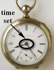 Key-Wind Pocket Watch (time set at front)