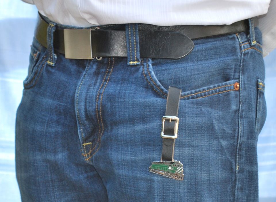 wearing pocket watch jeans